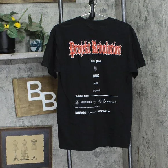 Tennessee River Rare Snoop Dogg Projekt Revolution 2007 Concert Band Tee Black M - Picture 2 of 5